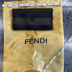 Fendi long wallet, vintage rare, with dust bag